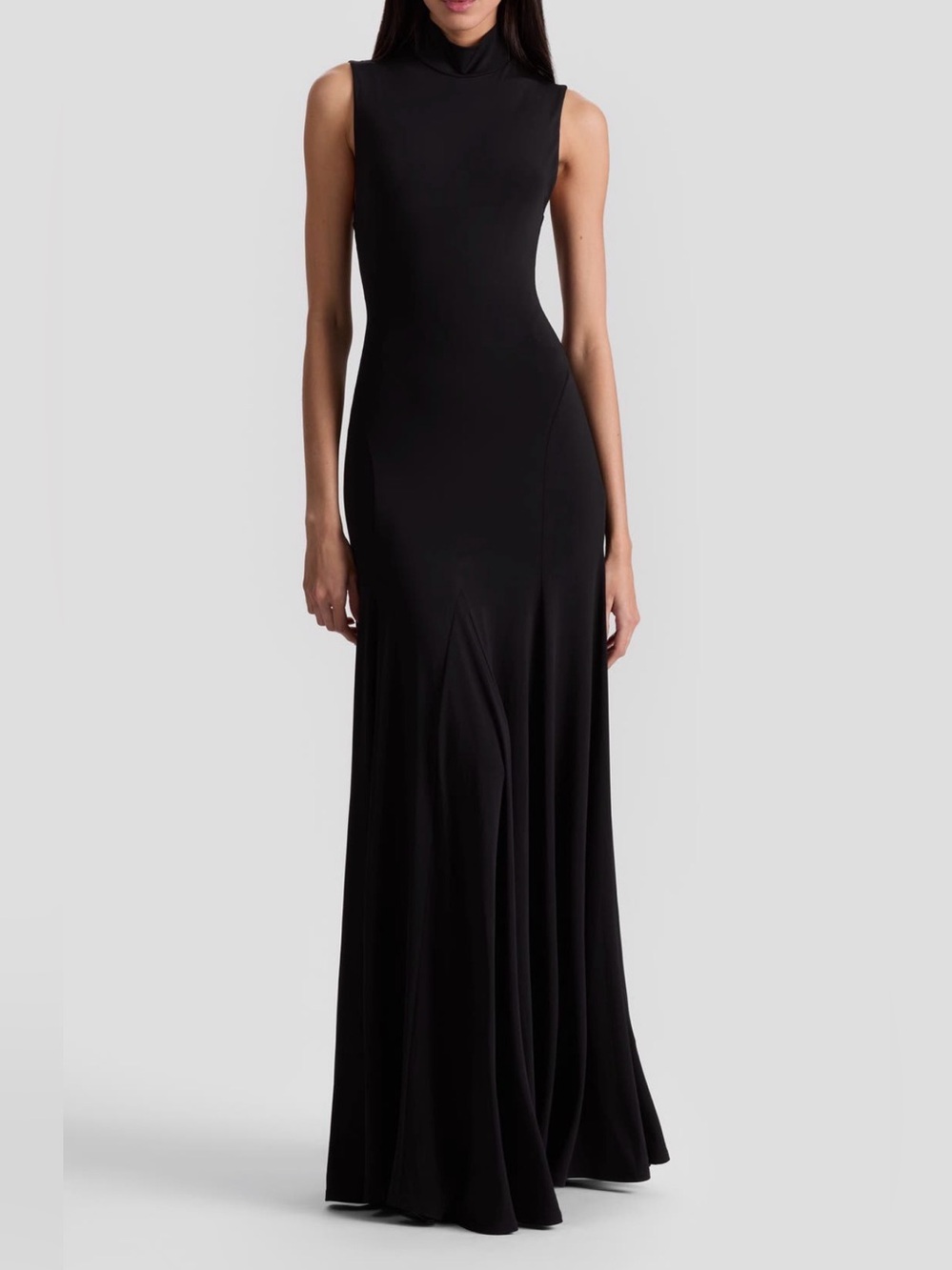 NWT ALICE + OLIVIA Augsta Sleeveless Turtleneck Maxi Dress Sz 14